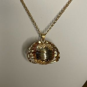 Gold Angel Wing 4 Picture Locket